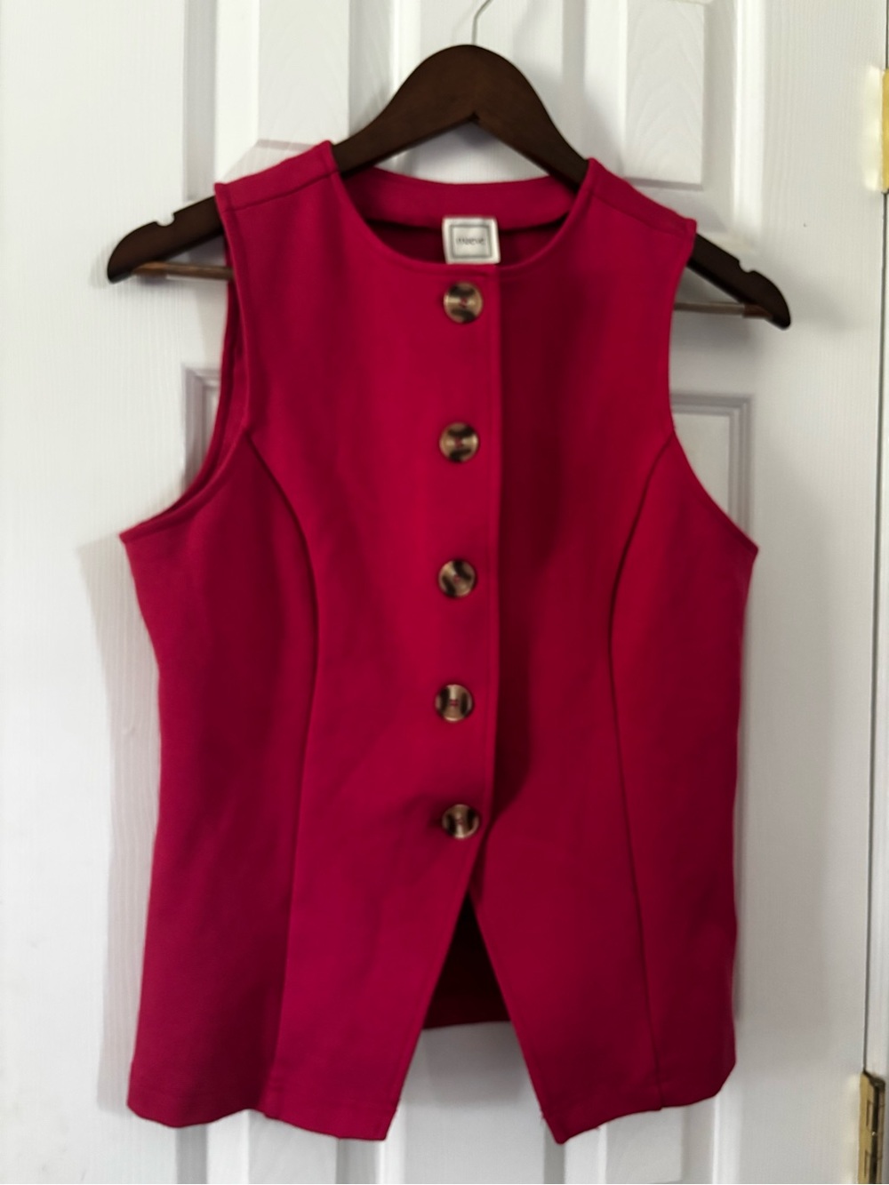 Maeve Button Front Knit Vest - Picture 2 of 5